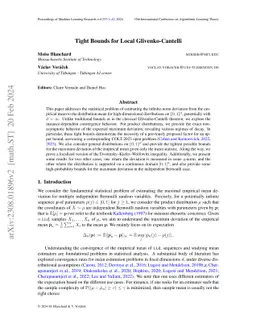 Tight Bounds for Local Glivenko-Cantelli