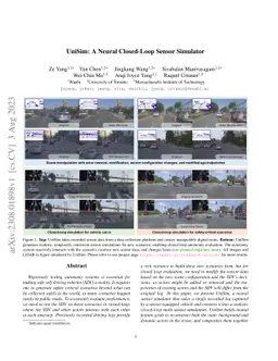 UniSim: A Neural Closed-Loop Sensor Simulator
