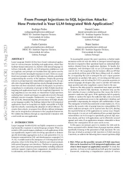 From Prompt Injections to SQL Injection Attacks: How Protected is Your LLM-Integrated Web Application?