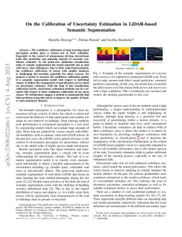 On the Calibration of Uncertainty Estimation in LiDAR-based Semantic
  Segmentation