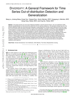 DIVERSIFY: A General Framework for Time Series Out-of-distribution
  Detection and Generalization