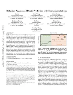 Diffusion-Augmented Depth Prediction with Sparse Annotations