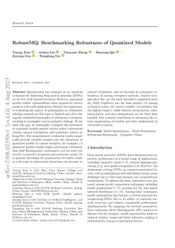 RobustMQ: Benchmarking Robustness of Quantized Models