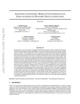 Adapting to Change: Robust Counterfactual Explanations in Dynamic Data
  Landscapes