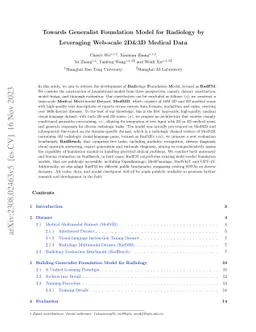 Towards Generalist Foundation Model for Radiology by Leveraging
  Web-scale 2D&3D Medical Data