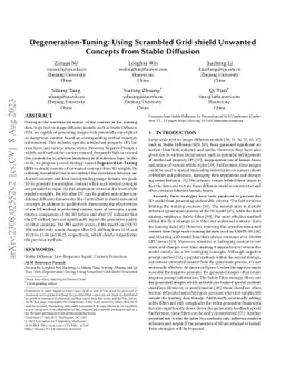 Degeneration-Tuning: Using Scrambled Grid shield Unwanted Concepts from
  Stable Diffusion