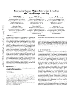 Improving Human-Object Interaction Detection via Virtual Image Learning