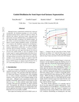 Guided Distillation for Semi-Supervised Instance Segmentation
