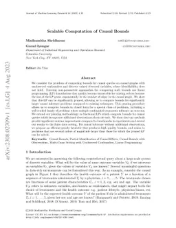 Scalable Computation of Causal Bounds