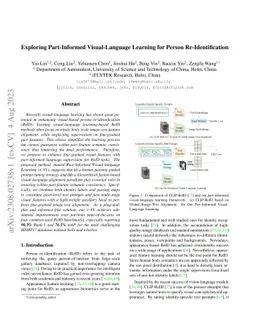 Exploring Part-Informed Visual-Language Learning for Person Re-Identification