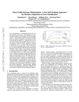 Meta-Tsallis-Entropy Minimization: A New Self-Training Approach for
  Domain Adaptation on Text Classification
