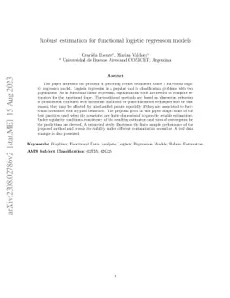 Robust estimation for functional logistic regression models