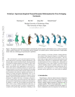 SwinGar: Spectrum-Inspired Neural Dynamic Deformation for Free-Swinging
  Garments