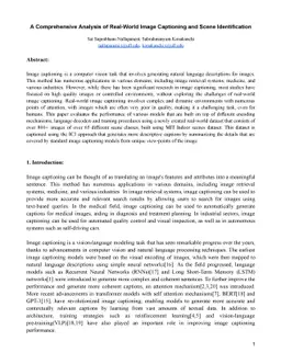 A Comprehensive Analysis of Real-World Image Captioning and Scene
  Identification