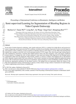 Semi-supervised Learning for Segmentation of Bleeding Regions in Video
  Capsule Endoscopy