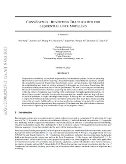 ConvFormer: Revisiting Transformer for Sequential User Modeling