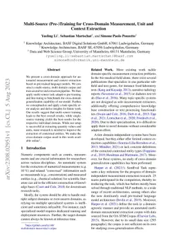 Multi-Source (Pre-)Training for Cross-Domain Measurement, Unit and
  Context Extraction