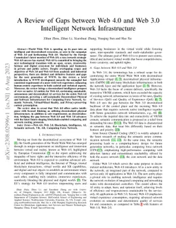 A Review of Gaps between Web 4.0 and Web 3.0 Intelligent Network
  Infrastructure