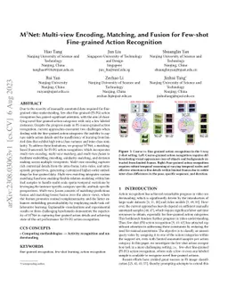 M$^3$Net: Multi-view Encoding, Matching, and Fusion for Few-shot
  Fine-grained Action Recognition