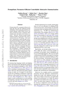 PromptSum: Parameter-Efficient Controllable Abstractive Summarization