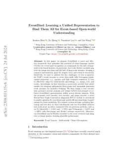 EventBind: Learning a Unified Representation to Bind Them All for
  Event-based Open-world Understanding