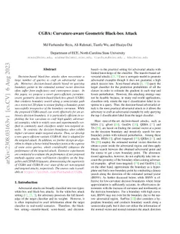 CGBA: Curvature-aware Geometric Black-box Attack