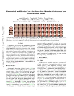 Photorealistic and Identity-Preserving Image-Based Emotion Manipulation
  with Latent Diffusion Models