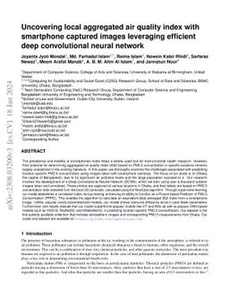 Uncovering local aggregated air quality index with smartphone captured
  images leveraging efficient deep convolutional neural network