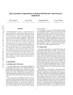 Microvasculature Segmentation in Human BioMolecular Atlas Program
  (HuBMAP)