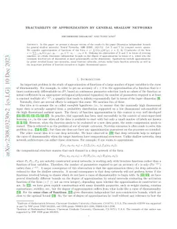 Tractability of approximation by general shallow networks