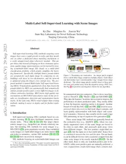 Multi-Label Self-Supervised Learning with Scene Images