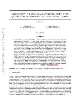 SciGraphQA: A Large-Scale Synthetic Multi-Turn Question-Answering
  Dataset for Scientific Graphs