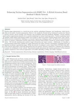 Enhancing Nucleus Segmentation with HARU-Net: A Hybrid Attention Based
  Residual U-Blocks Network