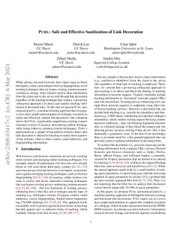 PURL: Safe and Effective Sanitization of Link Decoration