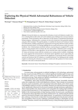 Exploring the Physical World Adversarial Robustness of Vehicle Detection