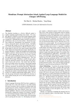 Mondrian: Prompt Abstraction Attack Against Large Language Models for
  Cheaper API Pricing