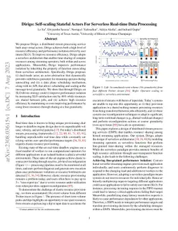 Dirigo: Self-scaling Stateful Actors For Serverless Real-time Data
  Processing