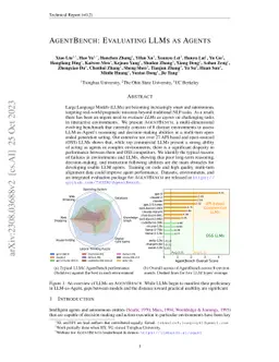 AgentBench: Evaluating LLMs as Agents