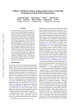 DeRisk: An Effective Deep Learning Framework for Credit Risk Prediction
  over Real-World Financial Data