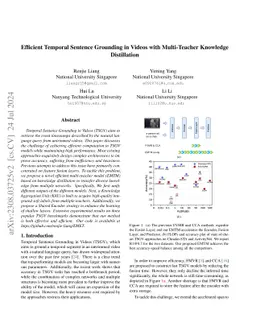Efficient Temporal Sentence Grounding in Videos with Multi-Teacher
  Knowledge Distillation