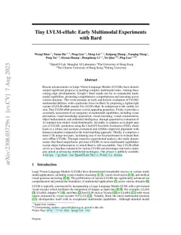 Tiny LVLM-eHub: Early Multimodal Experiments with Bard