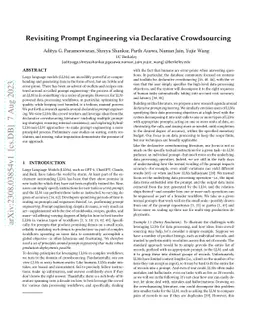 Revisiting Prompt Engineering via Declarative Crowdsourcing