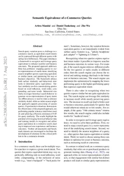 Semantic Equivalence of e-Commerce Queries