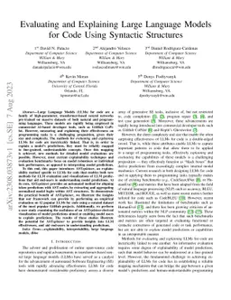 Evaluating and Explaining Large Language Models for Code Using Syntactic
  Structures