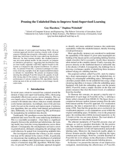 Pruning the Unlabeled Data to Improve Semi-Supervised Learning