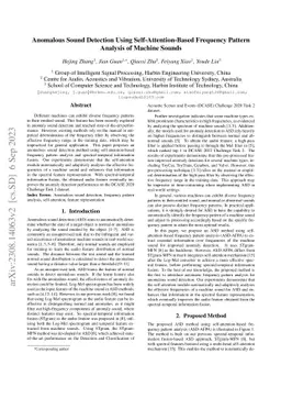 Anomalous Sound Detection Using Self-Attention-Based Frequency Pattern
  Analysis of Machine Sounds
