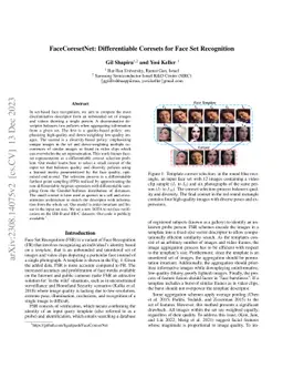 FaceCoresetNet: Differentiable Coresets for Face Set Recognition