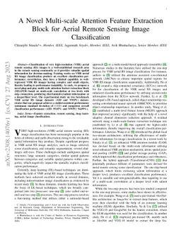 A Novel Multi-scale Attention Feature Extraction Block for Aerial Remote
  Sensing Image Classification