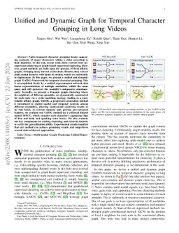 Unified and Dynamic Graph for Temporal Character Grouping in Long Videos