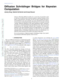 Diffusion Schrödinger Bridges for Bayesian Computation